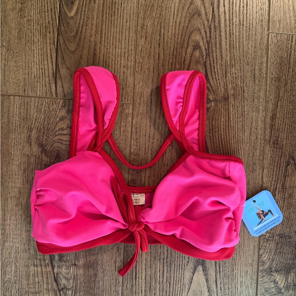 Bluewater Dance Parisian Kids Top in Pink and Red
